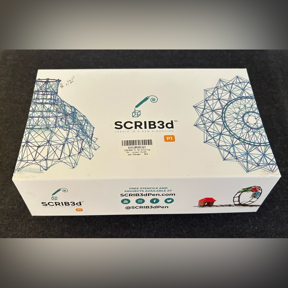 SCRIB3d Pen Set with Blue Design